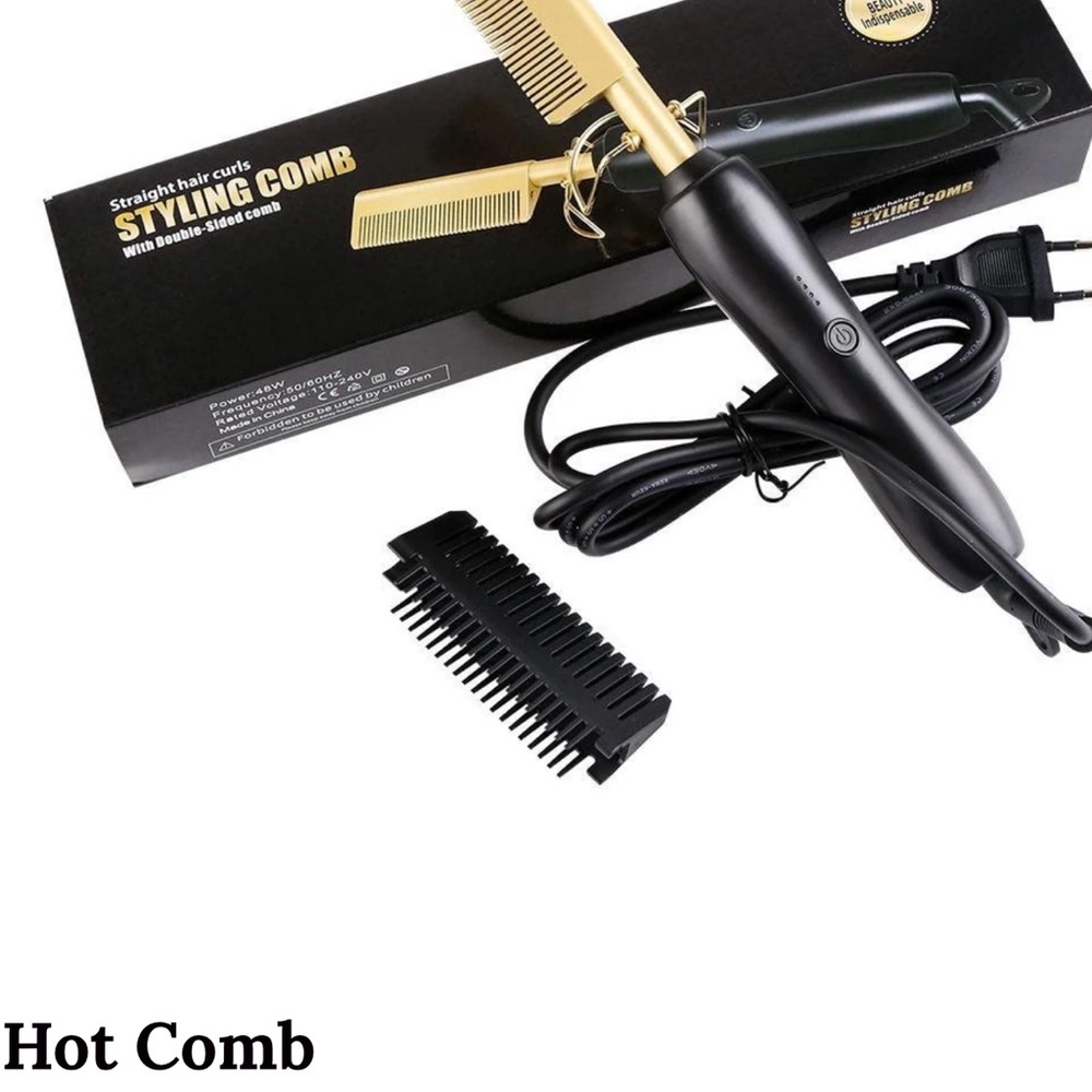 2 in 1 iron hot comb hair curler/ straightener RRP $45